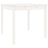 vidaXL Tavolo da Giardino Bianco 82,5x82,5x76cm Legno Massello di Pino