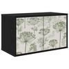 vidaXL Mobile TV da Parete GOTHA 69 x 33 x 40 cm Rovere Nero