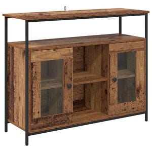 vidaXL Credenza Legno vecchio 100 x 35 x 80 cm Legno ingegnerizzato