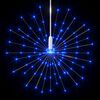 vidaXL Luci di Natale Fuochi d'Artificio Blu Chiaro 20 cm 140 LED