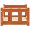 vidaXL Letto per Cani Marrone cerato 55 x 45 x 28 cm Pino massello