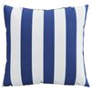 vidaXL Cuscini Decorativi 4pz Strisce Blu e Bianco 60x60 cm Tessuto