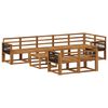 vidaXL Set di divani da esterno 9 pcs Naturale