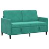 vidaXL Divano con Storage Turchese 152 x 78 x 87 cm Poliestere