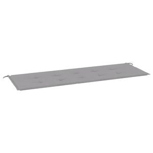 vidaXL Cuscino per Panca Grigio 150x50x4 cm in Tessuto Oxford