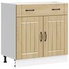 vidaXL Base da Cucina Lucca Rovere Sonoma in Legno Multistrato