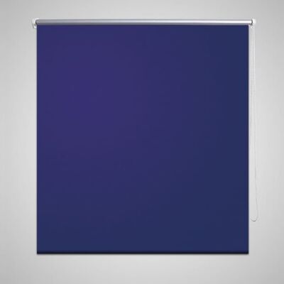 vidaXL Tenda a Rullo Oscurante 120 x 175 cm Blu Marino