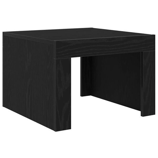 vidaXL Tavolino da salotto Rovere Nero 50 x 50 x 35 cm