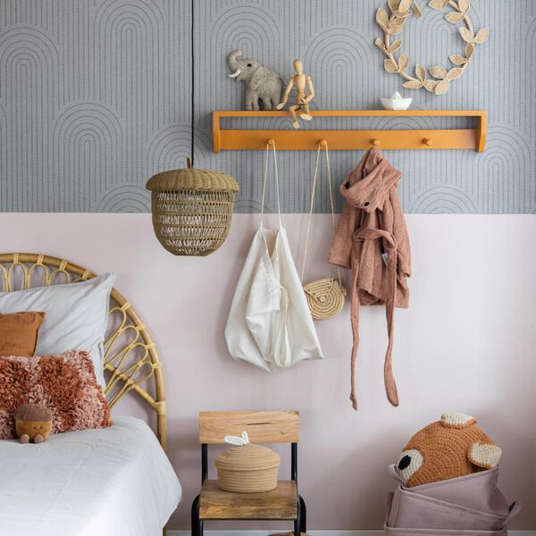 KidsDepot Appendiabiti Xenn 89x10x14 cm in Legno Terra