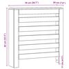 vidaXL Copertura Termosifone Rovere Artigianale 78x20x82cm in Legno