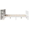 vidaXL Letto Libreria senza Materasso Bianco 150x200 cm Legno di Pino