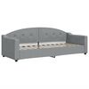 vidaXL Divano Letto Estraibile Materassi Grigio Chiaro 80x200 Tessuto