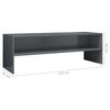 vidaXL Mobile Porta TV Grigio Lucido 120x40x40 cm in Legno Multistrato
