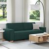 vidaXL Divano Verde Scuro 220 x 78 x 84 cm Tessuto