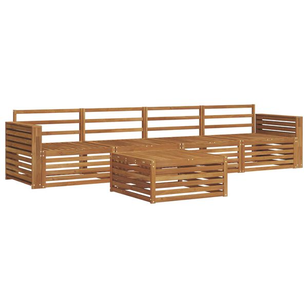 vidaXL Set di divani da esterno 5 pcs Naturale