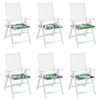 vidaXL Cuscini per sedie 6 pcs Multicolore 50 x 50 x 4 cm