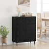 vidaXL Credenza con cassetto Rovere Nero 69,5 x 34 x 90 cm