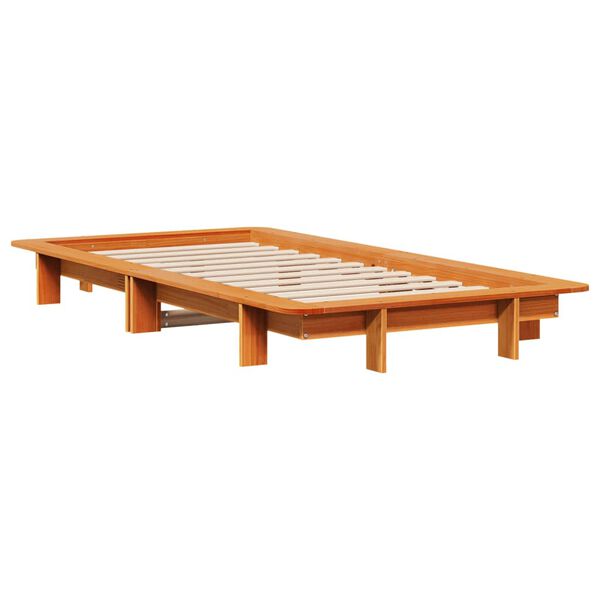 vidaXL Letto senza Materasso Marrone Cera 90x190 cm in Legno di Pino