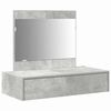 vidaXL Tavolo da Trucco Grigio 83 x 40 x 70 cm Legno multistrato
