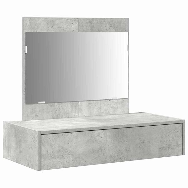 vidaXL Tavolo da Trucco Grigio 83 x 40 x 70 cm Legno multistrato