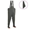 vidaXL Pantaloni Impermeabili con Stivali Verdi Taglia 42