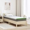 vidaXL Topper per materasso Bianco e Verde 80 x 200 cm