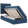 vidaXL Letto con contenitore e materasso Blu 90 x 190 cm Tessuto