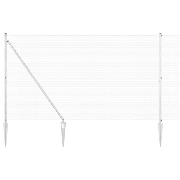 vidaXL Palo della recinzione Argento 10 x 1,5 m (rete 12 x 12 mm)