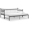 vidaXL Telaio Divano Letto Estraibile Nero in Metallo 90x200 cm