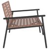 vidaXL Sedia da Giardino Nero 113 x 79 x 75 cm polyrattan