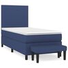 vidaXL Giroletto a Molle con Materasso Blu 80x200 cm inTessuto