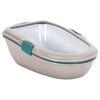 vidaXL Lettiera per Gatti Marrone e Bianca 69,5x47x26 cm in PP