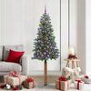vidaXL Albero di Natale snodato con 300 LED con supporto Verde 180 cm