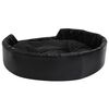 vidaXL Lettino per Cani Nero 90x79x20 cm in Peluche e Similpelle