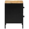 vidaXL Armadio da Notte con cassetto Marrone e Nero 40 x 35 x 50 cm