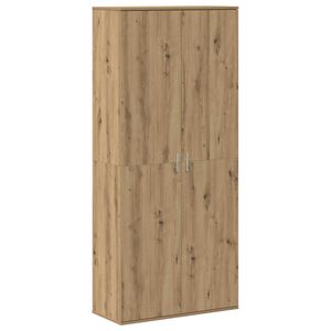 vidaXL Highboard rovere artigianale 80 x 35 x 180 cm Legno multistrato