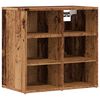vidaXL Scarpiere 2 pz Legno Antico 52x30x50 cm