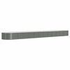 vidaXL Letto Giardino Acciaio Zincato 512x80x36 cm Grigio