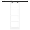 vidaXL Porta scorrevole ORKDAL Bianco e Nero 73,5 x 211 cm