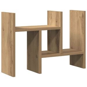 vidaXL Organizzatore da scrivania Rovere artigianale