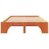 vidaXL Struttura del letto Marrone cerato 120 x 190 cm Pino massello