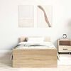 vidaXL Giroletto senza Materasso Rovere Sonoma 100x200cm in Truciolato