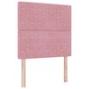 vidaXL Letto a molle con testiera Rosa 100 x 200 cm Velluto