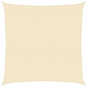 vidaXL Vela Parasole 160 g/m&sup2; Crema 4,5x4,5 m in HDPE