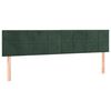 vidaXL Giroletto a Molle con Materasso Verde Scuro 120x190 cm Velluto