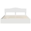 vidaXL Letto con Contenitore Bianco 200 x 200 cm Legno multistrato