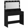 vidaXL Tavolo da Trucco Rovere Nero 100 x 41 x 135 cm