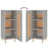 vidaXL Credenza Grigio Cemento 34,5x34x90 cm in Legno Multistrato