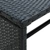 vidaXL Set Divani da Giardino 4 pz con Cuscini in Polyrattan Nero