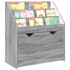 vidaXL Libreria per Bambini Grigio Sonoma 60 x 29,5 x 69 cm
